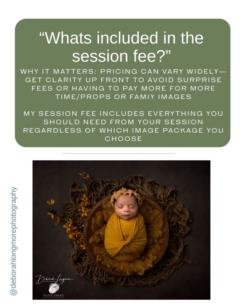 what to ask a newborn photographer before booking
