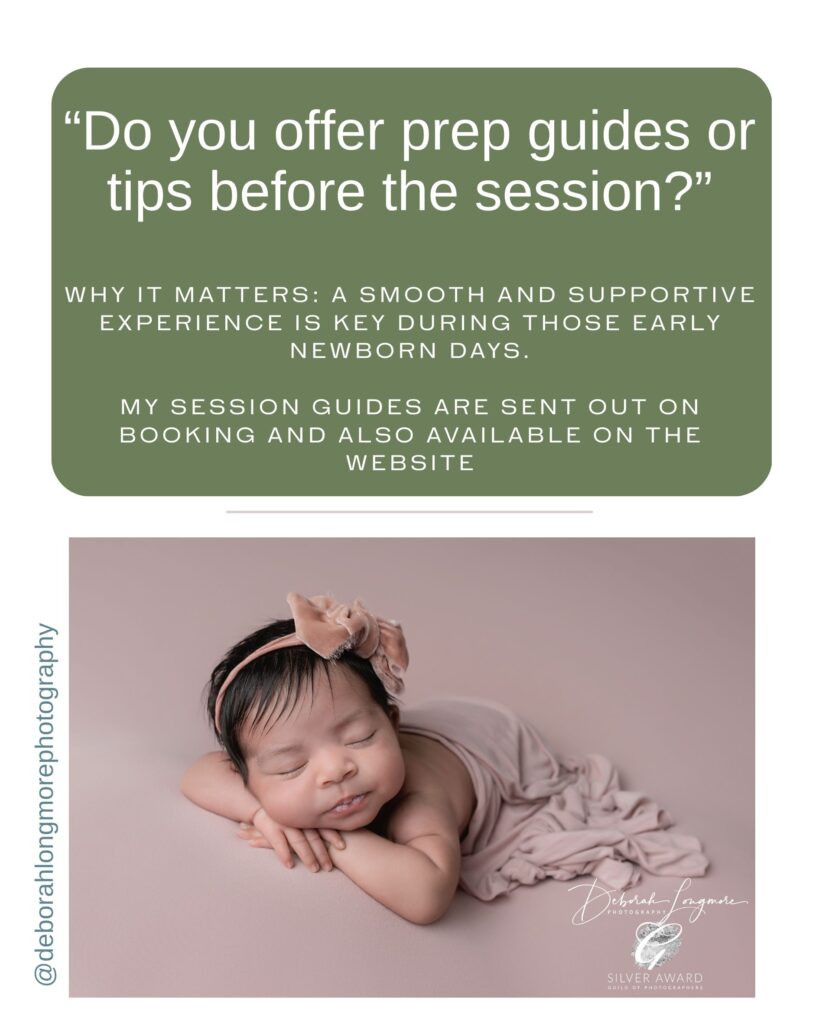 what to ask a newborn photographer before booking
