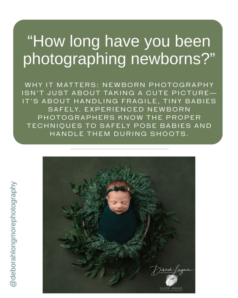 what to ask a newborn photographer before booking